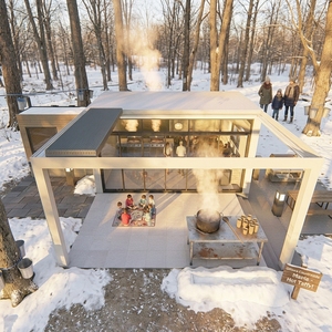 Pérgola <span class=keywords><strong>de</strong></span> Aluminio Resistente con Techo <span class=keywords><strong>de</strong></span> Láminas, Impermeable, para Patio, Jardín, Gazebo, Toldo, Decoración Bioclimática para Jardín - Product Image 1