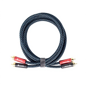 Câble audio RCA RASANTEK Premium 2M mâle-femelle, double lotus plaqué or 24K, cuivre pur, Hi-Fi, faible bruit, gaine PVC durable - Product Image 3