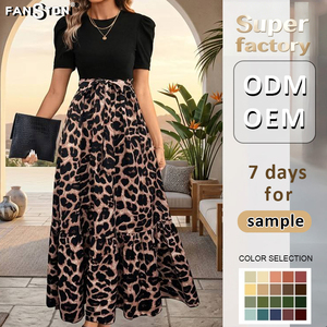 Robe longue élégante à imprimé floral pour femme 2026 - Robe d'été sophistiquée <span class=keywords><strong>taille</strong></span> haute, robe longue chic <span class=keywords><strong>et</strong></span> tendance - Product Image 3
