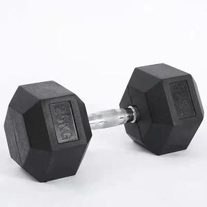 CZFIT Top Quality Cheap Hex <b>Dumbbells</b> Stable Placement and Rubber Coated Cast Iron <b>Dumbbells</b> for Gym Fitness - Product Image 4