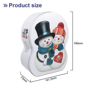 صندوق معدني عالي الجودة على شكل رجل الثلج - Product Image 6