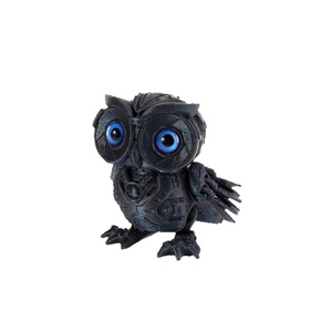 Figurine populaire d'hibou robotique imprimée en 3D en PLA, style cyberpunk, articulations intégrées mobiles, flexible et transformable - Product Image 3