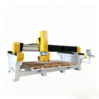 Routeur CNC 5 axes avec moteur servo et commande Syntec/DSP, machine de découpe de pierre à broche unique pour marbre, quartz, granit
