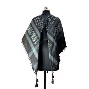 Pañuelo árabe Keffiyeh Shemagh Arafat al por mayor, pañuelo tradicional a cuadros para hombre, pañuelo palestino Keffieyeh - Product Image 1