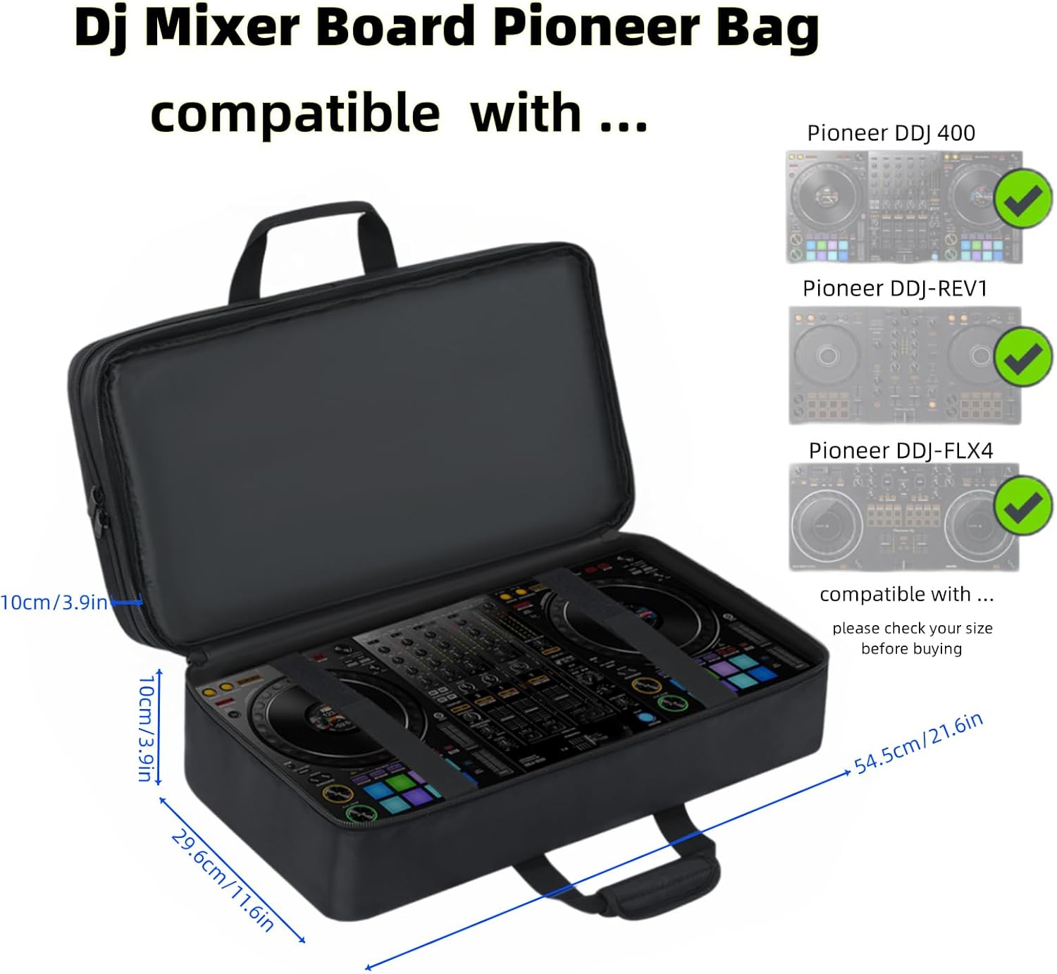 Cxinesbag DJ Backpack for Pioneer DDJ FLX4/DDJ 400/DDJ REV1
