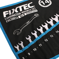 Clés à main FIXTEC, prix fabricant, clés à anneaux, jeu de 14 clés à cliquet combinées