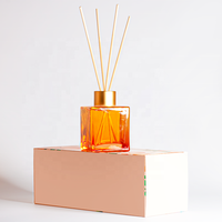 Bouteille de diffuseur de roseau en verre vide de luxe 60ml 100ml avec bouchon à vis Bouteille de diffuseur d'arôme de luxe de haute qualité