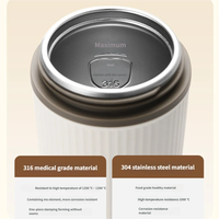 Bouilloire Électrique Portable en Acier Inoxydable, Isolation Thermique >24h, Conception Écologique, Idéale pour le Voyage, Infusion de Thé et Café