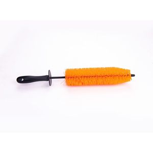 Car Wash <b>Brush</b> 45 Inch <b>Wheel</b> Cleaning Blue Bristle For Tire And Rim Detailing - Product Image 2