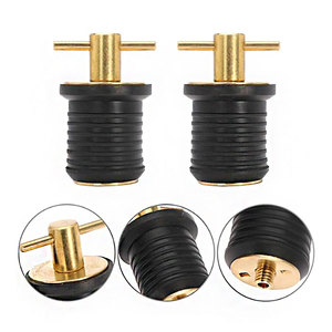 Messing Edelstahl T-Griff Boots ablauf Marine Twist Turn Gummis topfen Snap Hard Ware Fit für 1 Zoll Durchmesser Abflüsse - Product Image 1