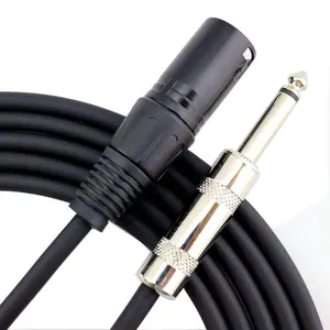 Professional Good Quality 3P Xlr Microphone Cable to 6.35mm Jack Male Mono Amplifier Audio Female To Male Xlr To 6.35mm Cable