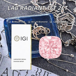 Diamant créé en laboratoire certifié IGI, taille brillant, 1 ct, 2 ct, HPHT CVD, percé au laser, clarté VVS2, couleur D, pour la fabrication de bijoux - Product Image 2