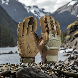 Lightweight Full-Finger Tactical Gloves Reinforced Thumb Shock Palm Pad Microfiber Bodybuilding Hand Grips for Fishing Trips - Product Image 1