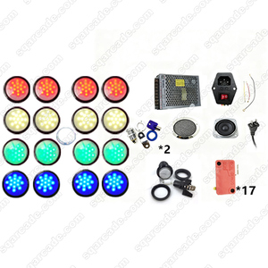 Kit de Arcade Operado con Monedas DIY para 4 Jugadores: Captura de Frijoles Traviesos con Luz de Redención para Fuente de Alimentación de 110/220V (Versión en Inglés) - Product Image 5