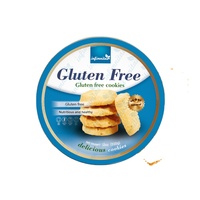 Biscuits au beurre et à la crème sucrée sans gluten, avec option sans sucre, texture semi-dure, en sachet