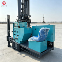 Foreuse hydraulique portable diesel JHS-200 sur chenilles en caoutchouc pour puits d'eau, machine de forage de puits de 200 m entièrement hydraulique