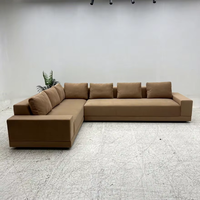 Canapé modulaire en forme de L, confortable et rembourré, pour salon moderne et luxueux