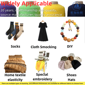 0.3Mm Cao Đàn Hồi Quần Áo Chỉ May 420D Polyester Cao Su Cao Su Nhiều Màu Sắc Smocking Máy May Cho Thêu - Product Image 4