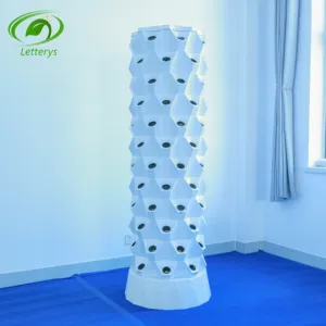 Hydroponics dọc nông nghiệp xoay aeroponic tháp vườn hệ thống với phát triển ánh sáng tháp thủy canh