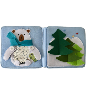 Cadeaux de Noël OEM d'usine, livre d'activités en feutre silencieux, jouet éducatif <span class=keywords><strong>Montessori</strong></span> pour bébés de <span class=keywords><strong>6</strong></span> <span class=keywords><strong>mois</strong></span> et plus, premiers jouets pour tout-petits, personnalisé - Product Image 4