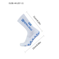 Chaussettes de Sport d'Entraînement de Football Antidérapantes, Chaussettes de Foot Adhérentes pour Hommes