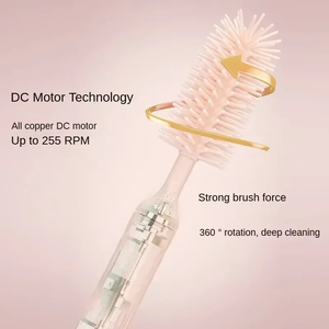 Wholesale Glass <b>Bottle</b> <b>Brush</b>, Multi-purpose Silicone Cordless <b>Brush</b> with Extended Smart Home Products - Product Image 6