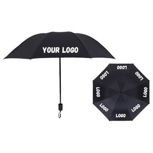 Business Gifts Custom Logo Printed Ladies <b>Automatic</b> Rainproof Folding <b>Umbrella</b> for Promotion - Product Image 1