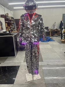 Traje de Espejo Flamenco con Robot, Zancos, Luces LED RGB, Casco y Espejos de Cuerpo Completo para Espectáculos, Discotecas y Desfiles - Product Image 4