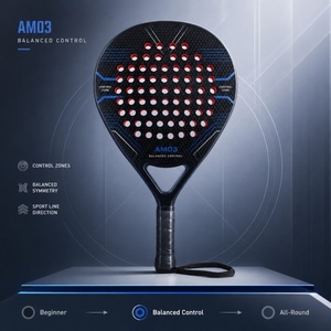 ไม้เทนนิสพาเดล Zero Ring Intermediate Round ขนาด 38 มม. น้ำหนัก 360 กรัม ทรงสมดุลกลาง เหมาะสำหรับฝึกซ้อมและเล่นทุกสนาม - Product Image 5