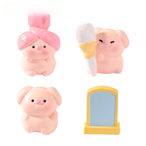 WeiJ Landscape Cute Beauty, <span class=keywords><strong>Petit</strong></span> <span class=keywords><strong>cochon</strong></span>, Maison de poupée, Décorations DIY, Accessoires pour blind bag, Mini bibelot - Product Image 5