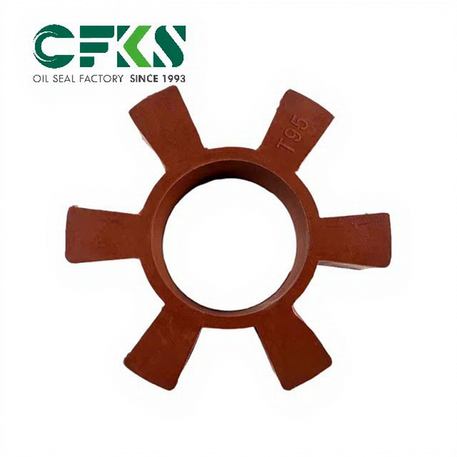 CFKS Customized High Elasticity Coupling Spider T95 Rubber Shock Absorption Jaw Coupling Insert for Shaft Coupling