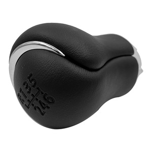 Pommeau de levier de vitesse en cuir noir électroplaqué pour Toyota Hilux, design ergonomique - Product Image 4