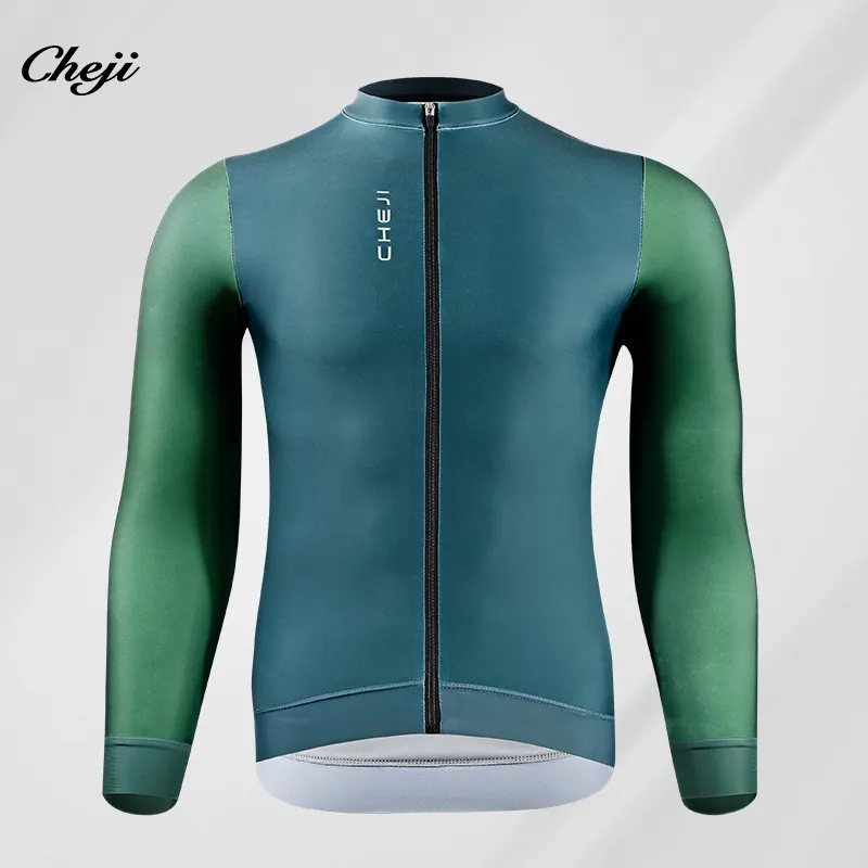 Oem Custom Team Long Sleeve Cycling Jersey Bike Clothing Wear Thermal Fleece Bicycle Bike Shirt Top