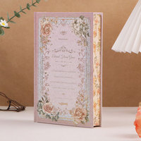 Carnet à couverture rigide en papier floral vintage esthétique, reliure cousue, bords brossés, journal robuste à coque dure, cadeau idéal
