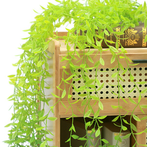 Ramas de sauce artificiales Xinchengzhi de 100-200 cm con hojas de plástico, decoración colgante para bodas, hogar y uso en exteriores. - Product Image 3