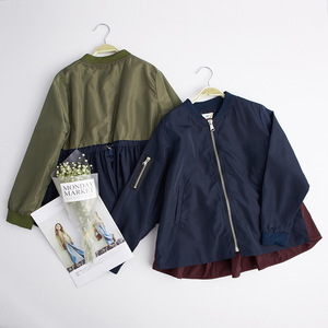 Vestes pas chères en gros pour filles, vestes à double fermeture éclair bicolores importées de Chine - Product Image 3