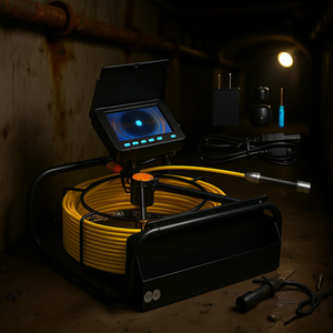 Cámara de Inspección de Tuberías Industriales de 164 Pies con Pantalla de 4.3 Pulgadas, Cable Flexible Impermeable IP68 con Luces LED y Función DVR - Product Image 2