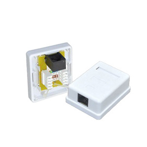 Liyuan LY-SB40 1 cổng cat6 RJ45 UTP bề mặt màu trắng gắn kết mạng viễn thông bộ phận hộp - Product Image 2