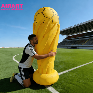 Nouveau design gonflable doré pour fête de football 2026 |   Coupe de football pour la <span class=keywords><strong>d</strong></span>écoration <span class=keywords><strong>d</strong></span>'événements - Product Image 4