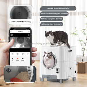 Bac à litière automatique à nettoyage automatique au design <span class=keywords><strong>unique</strong></span> avec contrôle par application pour plusieurs chats, contrôle de l'élimination des odeurs, bac à litière intelligent pour chat - Product Image 3