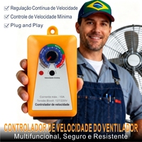 Régulateur de vitesse de moteur de ventilateur de lampe industrielle 127V 1000W 220V 2000W 10A avec prise brésilienne