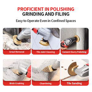 <span class=keywords><strong>6</strong></span> buah Set pisau gergaji Multi alat berosilasi Rasp berbentuk jari Tungsten Carbide untuk beton, Batu - Product Image 4