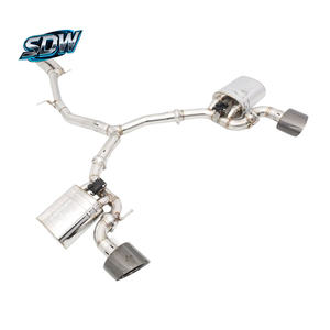 Silencieux d'échappement Catback double en acier inoxydable poli miroir pour modèles <span class=keywords><strong>Audi</strong></span> RS3 <span class=keywords><strong>RS4</strong></span> RS5 S4 S5 Q5, compatible avec le code moteur et le châssis - Product Image 2