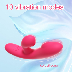 Jouet sexuel en silicone souple LILO, vibrateur double main pour femmes avec fonction de stimulation clitoridienne puissante et recharge USB - Product Image 2