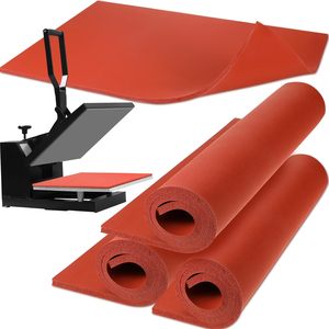 Tappetino termopressa in Silicone professionale da 8mm di spessore-cuscinetto in gomma antiaderente universale per t-shirt e macchine per il trasferimento di sublimazione - Product Image 1