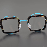 Lunettes de vue unisexes tendance de qualité supérieure, monture complète légère à motif géométrique et forme diamant, très vendues