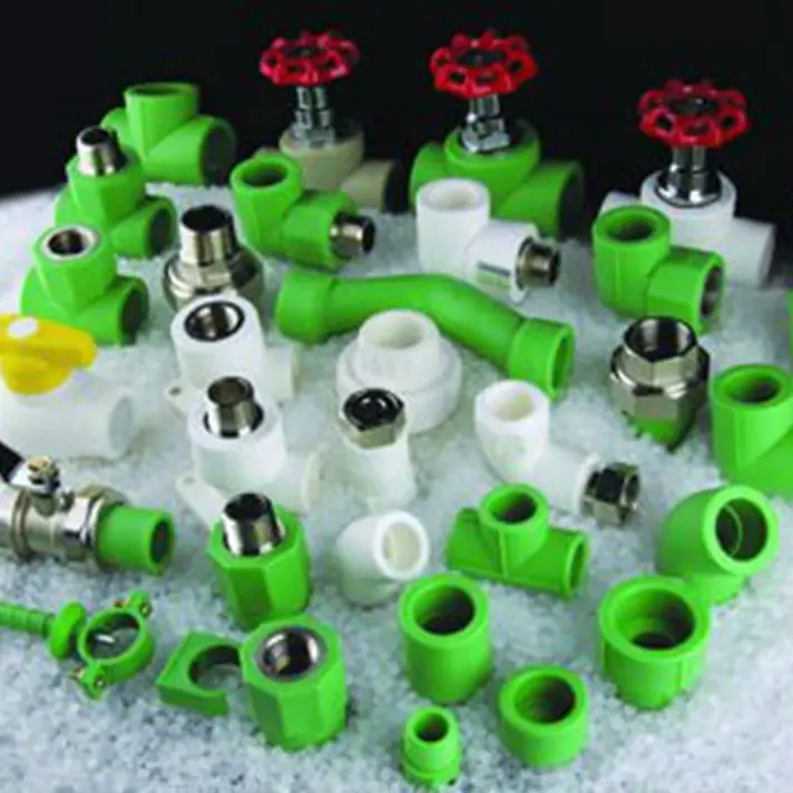 green color virgin raw material new design PPR Stop Valve ppr gate valve plastic manifold stop valve 1/2 with iron hand wheel