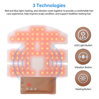 Casquette de luminothérapie rouge à prix de gros pour la croissance des cheveux, compatible avec différents styles de casquettes