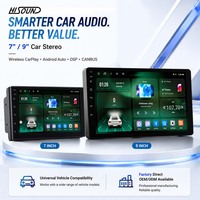 Radio Auto Universal de 9 Pulgadas y 2 DIN, Pantalla Táctil IPS con CarPlay Inalámbrico Personalizado y Android Auto, Envío Rápido
