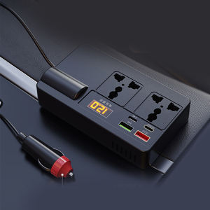 Chargeur de voiture universel haute puissance, convertisseur de courant pour voiture, affichage numérique, alimentation pour téléphone portable, ordinateur portable, compatible PD - Product Image 4